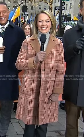 Dylan’s brown plaid coat on Today