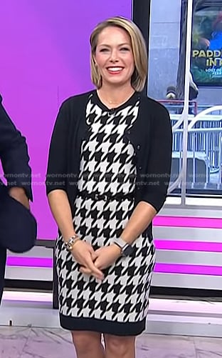 Dylan’s houndstooth dress on Today