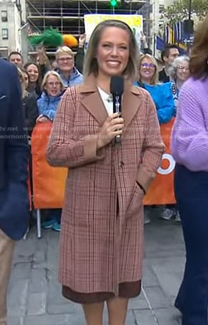 Dylan’s brown plaid coat on Today