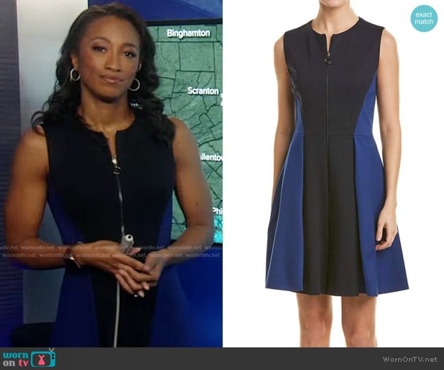 Elie Tahari Embeline Dress worn by Brittany Bell on Good Morning America