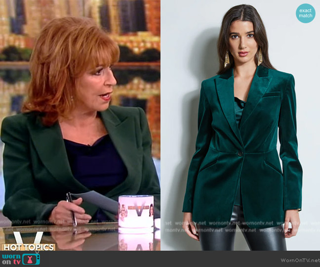 Elie Tahari Velvet Blazer worn by Joy Behar on The View