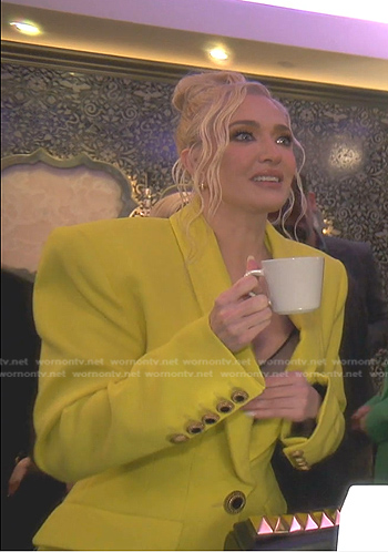Erika’s yellow blazer on The Real Housewives of Beverly Hills