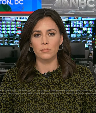 Hallie Jackson’s green floral dress on Today