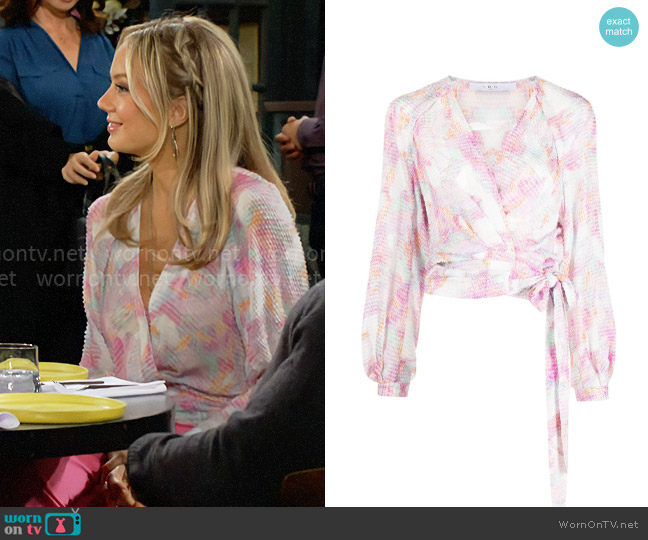 IRO Freddi Top worn by Abby Newman (Melissa Ordway) on The Young and the Restless