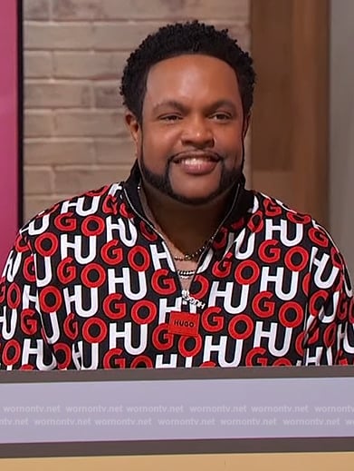 Jawn’s Hugo logo sweatshirt on Sherri