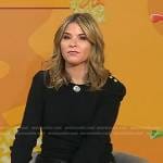 Jenna’s black button shoulder sweater on Today