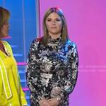 Jenna’s black floral maxi dress on Today