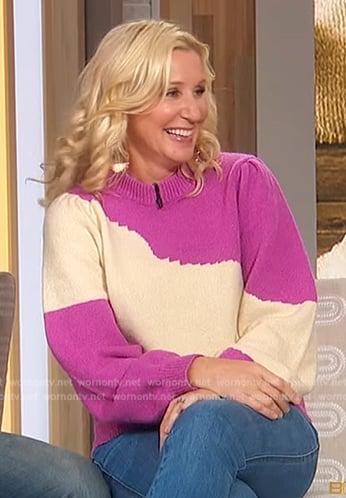 Jenny Marrs’ pink sweater on Sherri