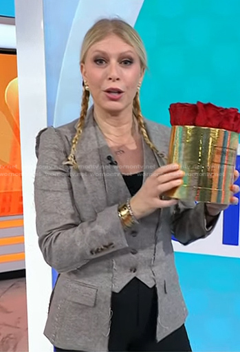 Jill’s grey vest and blazer on Today