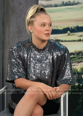 Jojo Siwa’s sequin top on Access Hollywood