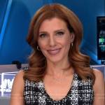 Julia Boorstin’s plaid tweed dress on NBC News Daily