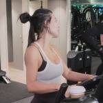 Kim’s black biker shorts on The Kardashians