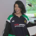 Kourtney’s Rose Sport track jacket on The Kardashians