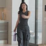 Kylie’s black utility pants on The Kardashians