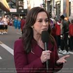 Lacey Chabert’s pink wrap coat on Today
