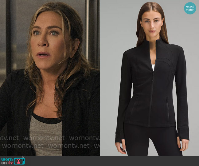 Lululemon Define Jacket in Black worn by Alex Levy (Jennifer Aniston) on The Morning Show