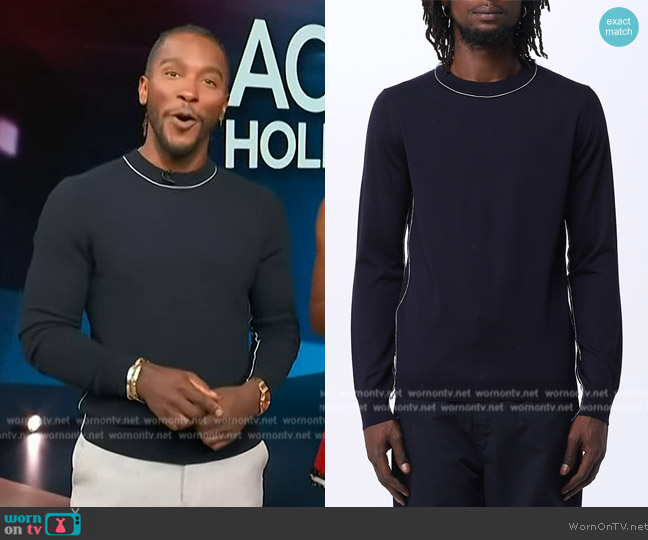 by Maison Margiela worn by Scott Evans on Access Hollywood