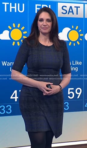 Maria’s grey plaid dress on Today