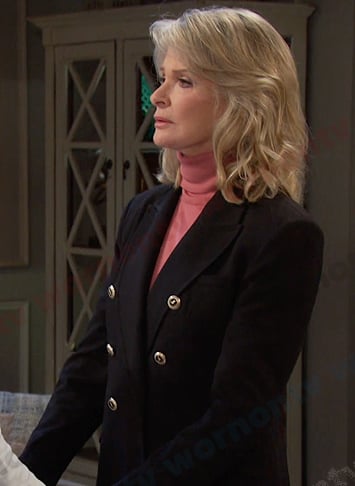 Marlena’s black double breasted blazer on Days of our Lives