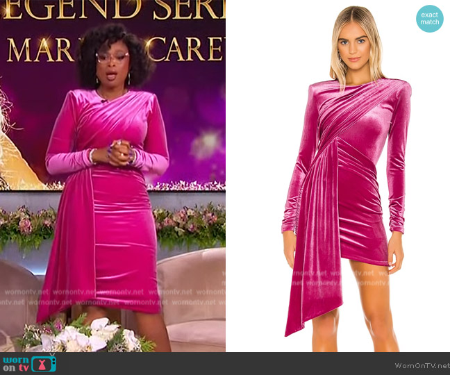 Michael Costello x REVOLVE Hollie Mini Dress worn by Jennifer Hudson on The Jennifer Hudson Show