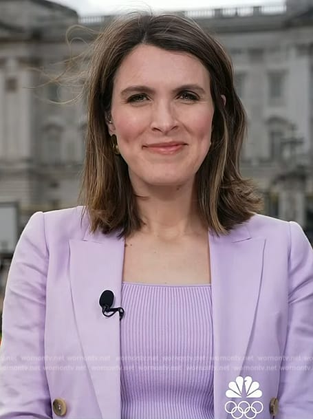 Molly’s lilac double breasted blazer on Today