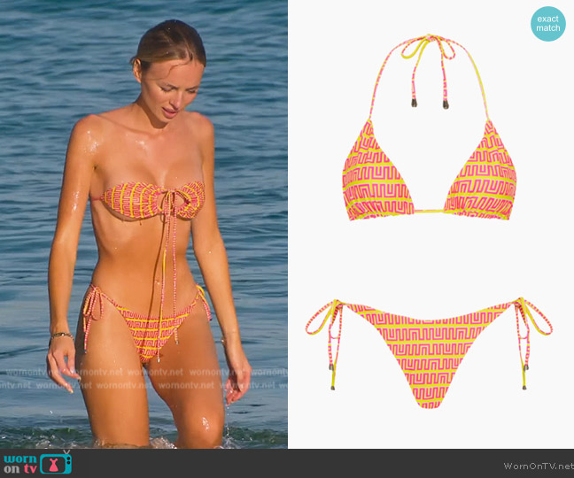 Muma World Davidson Plumb Bikini worn by Marie Lou Nurk on Selling Sunset