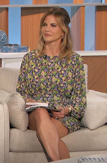 Natalie’s green floral dress on The Talk