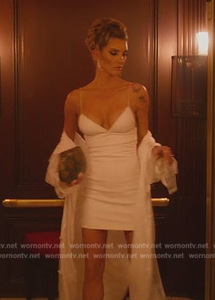 Nicole’s white mini dress on Selling Sunset