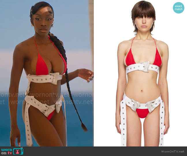 Poster Girl Ariel Bikini Top worn by Chelsea Lazkani on Selling Sunset