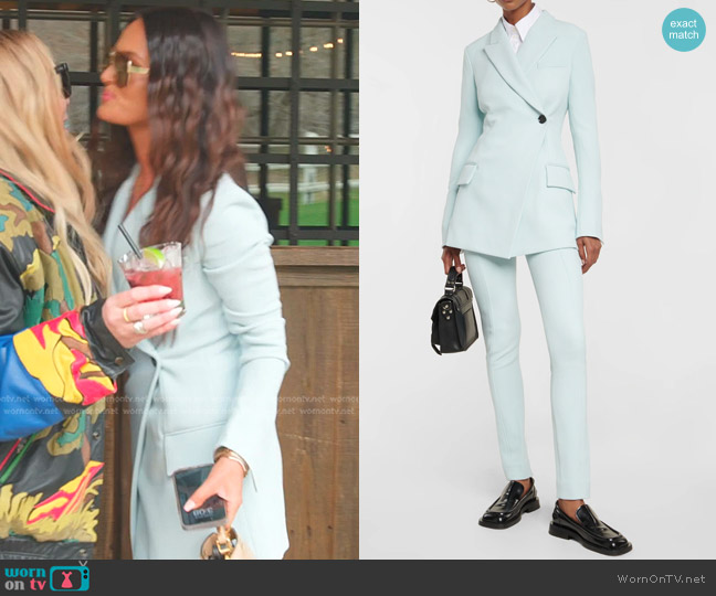Proenza Schouler Asymmetric crêpe Blazer worn by Lisa Barlow on The Real Housewives of Salt Lake City