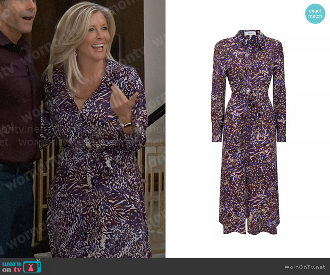 Reiss Tabitha Dress worn by Carly Spencer (Laura Wright) on General Hospital