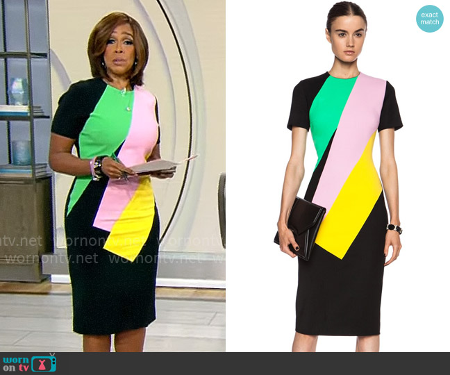 Roksanda Lockwood Dress worn by Gayle King on CBS Mornings
