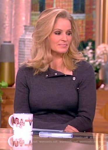 Sara’s gray sweater dress on The View