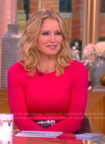 Sara’s pink long sleeve bodysuit on The View