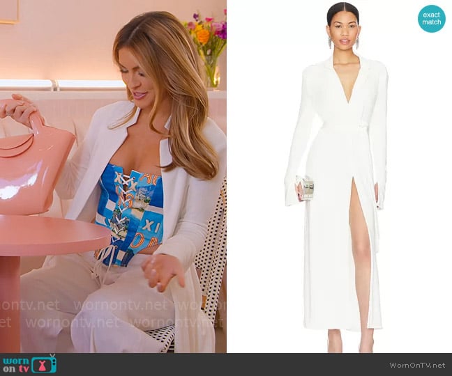 Ser.o.ya Virginia Cardigan worn by Chrishell Stause on Selling Sunset