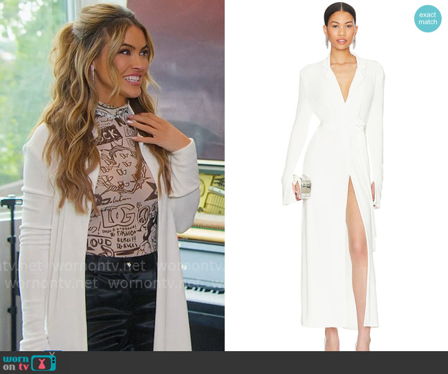 Ser.o.ya Virginia Cardigan worn by Chrishell Stause on Selling Sunset