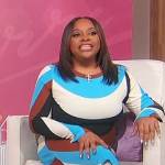 Sherri’s striped long sleeve dress on Sherri