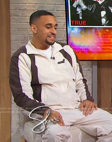 Speedy’s track jacket on Sherri