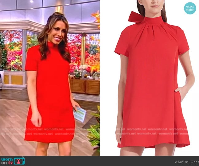 Staud Ilana Mock Neck Mini Dress worn by Alyssa Farah Griffin on The View