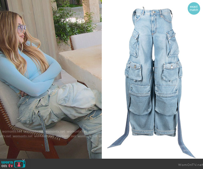 The Attico Cargo Pants worn by Khloe Kardashian (Khloe Kardashian) on The Kardashians