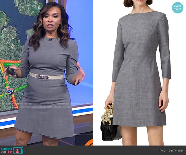 Theory Kamillina Dress worn by Adelle Caballero on Today