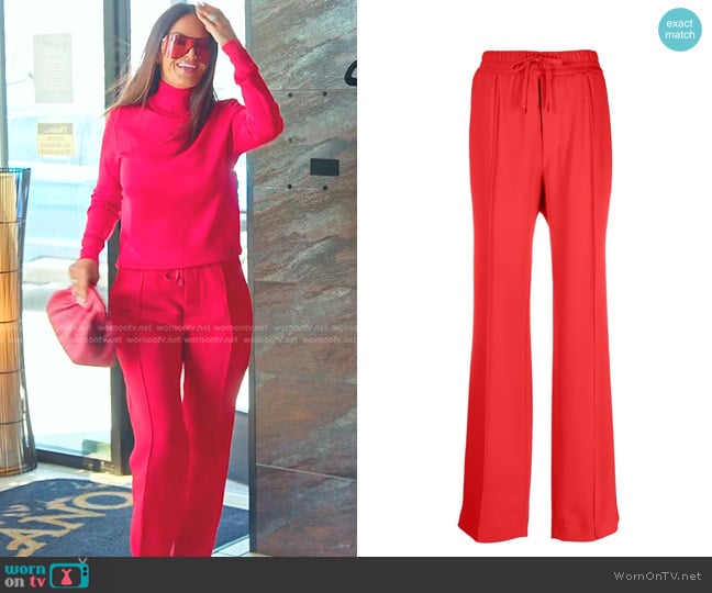 Tom Ford Wide-Leg Tousers worn by Lisa Barlow on The Real Housewives of Salt Lake City