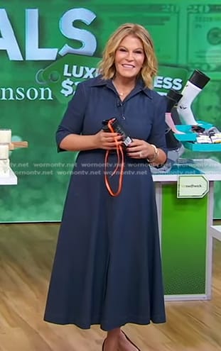 Tory’s belted denim shirtdress on Good Morning America
