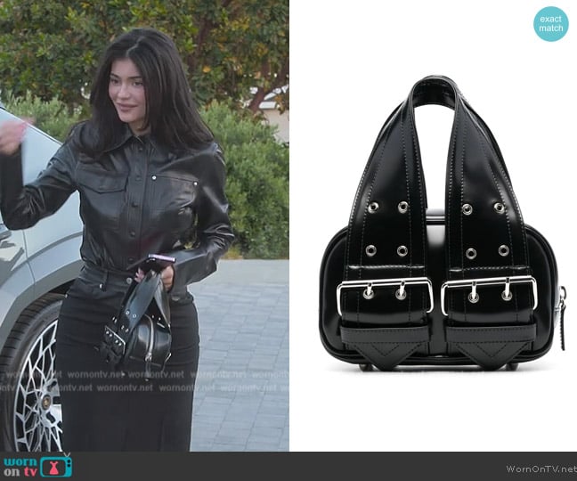 Vaquera Buckle-detail mini bag worn by Kylie Jenner (Kylie Jenner) on The Kardashians