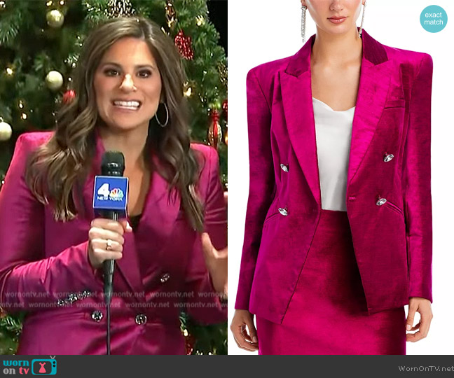 Veronica Beard Elam Dickey Blazer worn by Natalie Pasquarella on The Kelly Clarkson Show