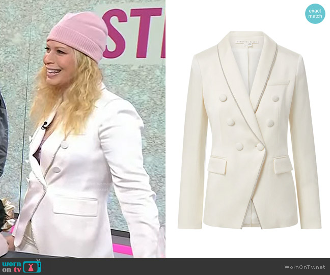 Veronica Beard Jagger Bead Detail Dickey Jacket worn by Jill Martin on Today