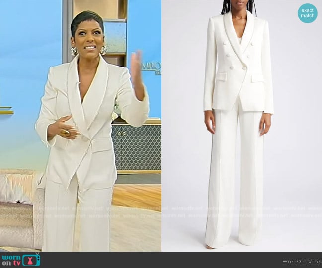 Veronica Beard Jagger Bead Detail Dickey Jacket worn by Tamron Hall on Tamron Hall Show