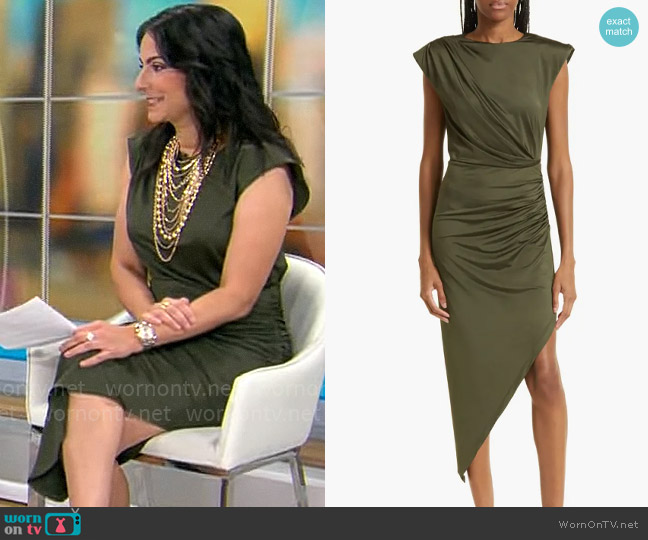Veronica Beard Merrith Dress worn by Dr. Celine Gounder on CBS Mornings