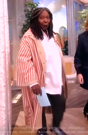 Whoopi’s striped jacket on The View