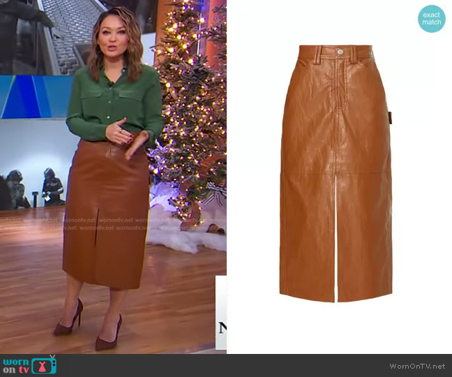 A.L.C. Alden Skirt worn by Eva Pilgrim on Good Morning America